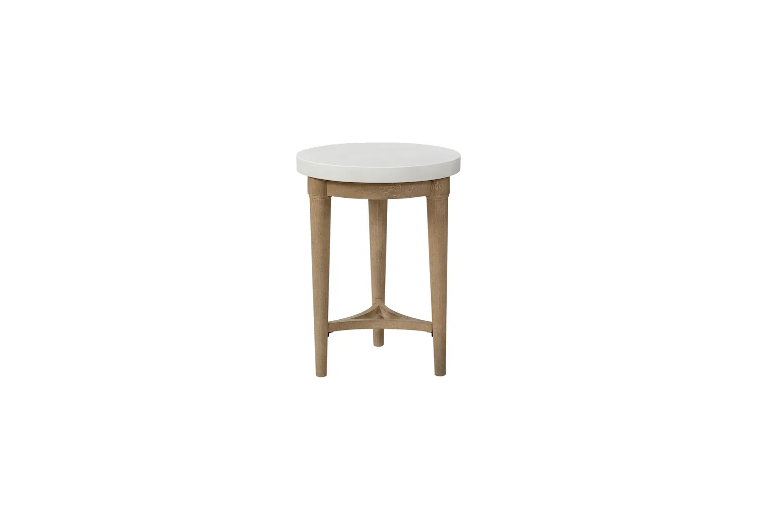 Citrus Heights Spot Table w/ Cement Top -Sand/White