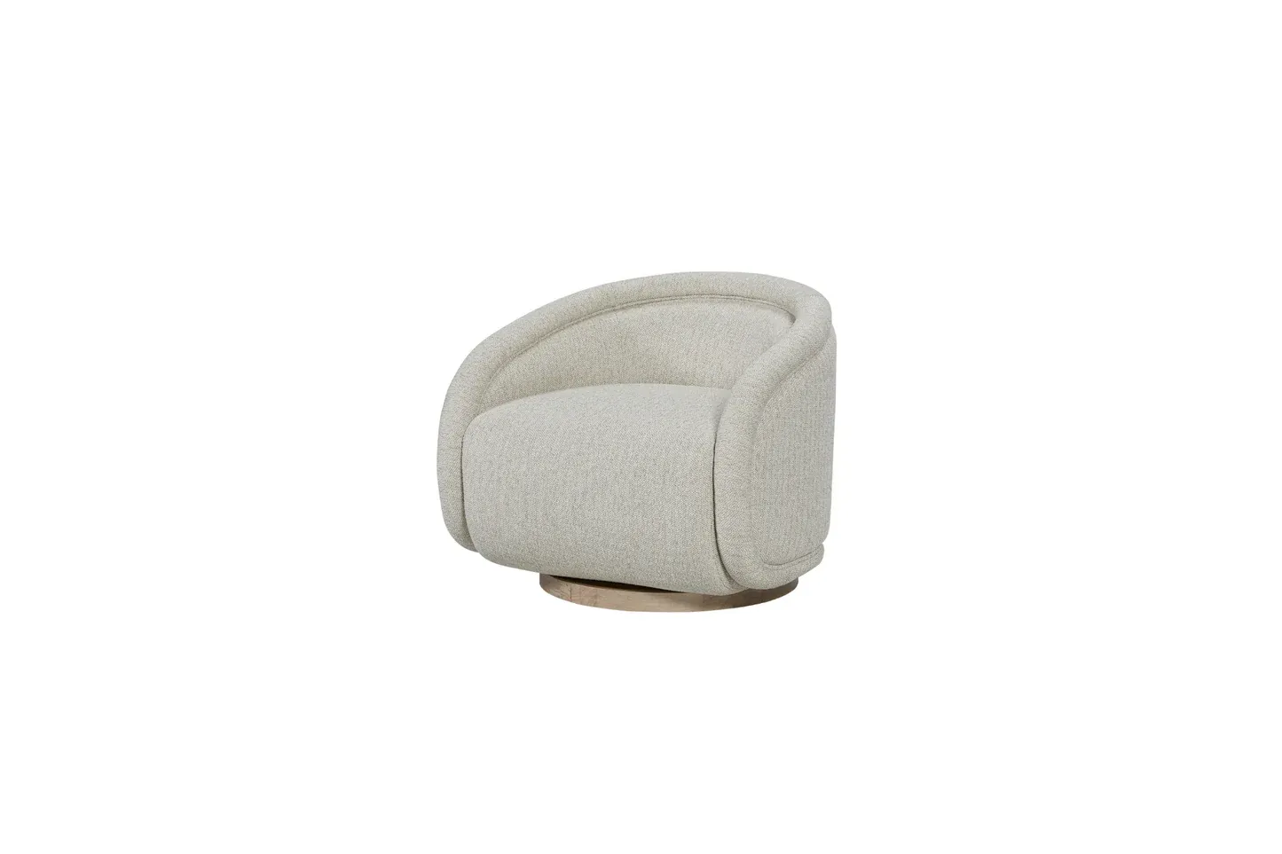 Pagosa Swivel Lounge Chair - Fabric: J. Allen Amazon Feather
