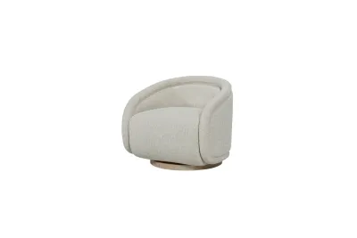 Pagosa Swivel Lounge Chair - Fabric: J. Allen Amazon Feather