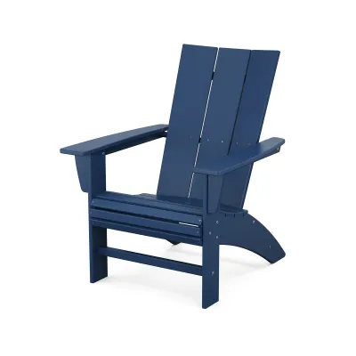 Modern Curveback Adirondack Chair Navy