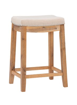 Claridge Natural Wood Counter Stool