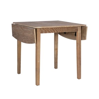 Torino Grey Wash Square Drop Leaf Table