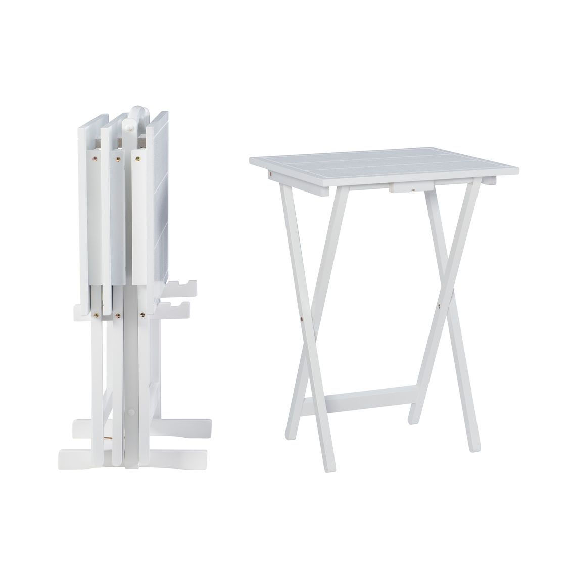 FAIRFIELD WHITE TRAY TABLES
