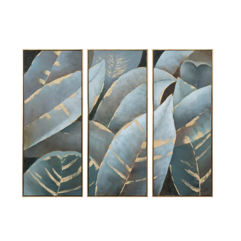 51x21" Stylized Palms Wall Art