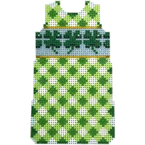 Shamrocks/Gingham Mini Shift