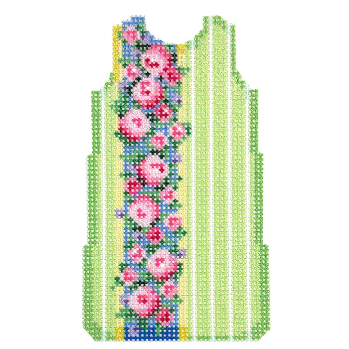 Vertical Floral Mini Shift