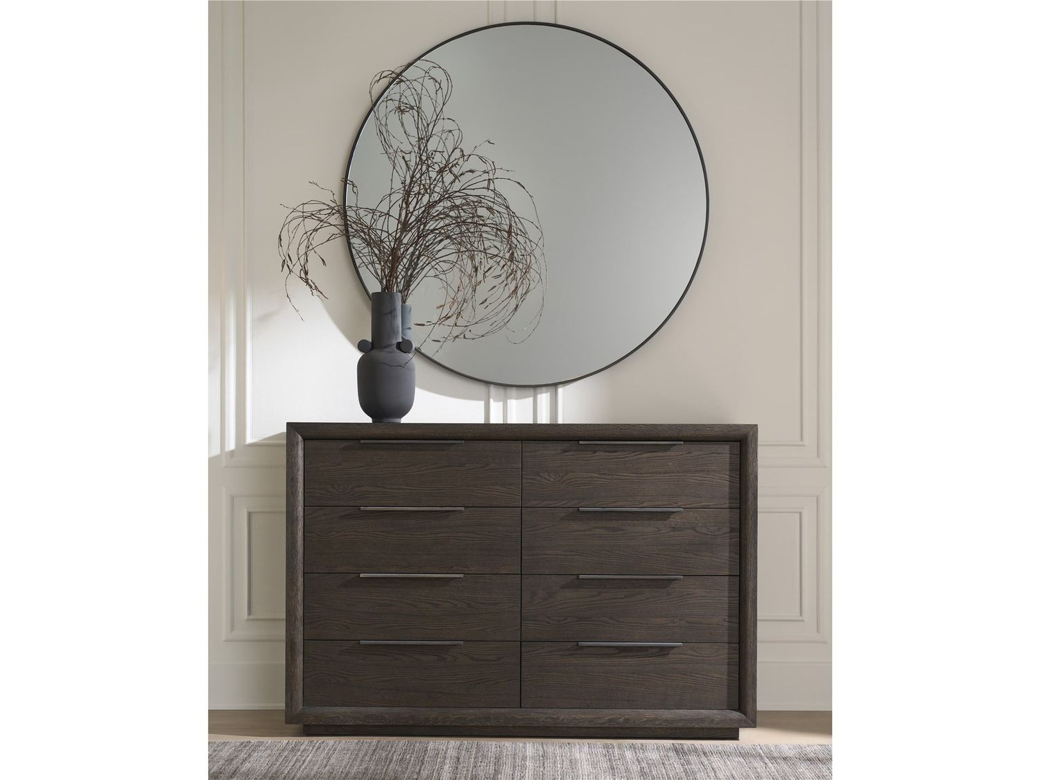 Modern Sable Eight Drawer Dresser Modern Sable Eight Drawer Dresser