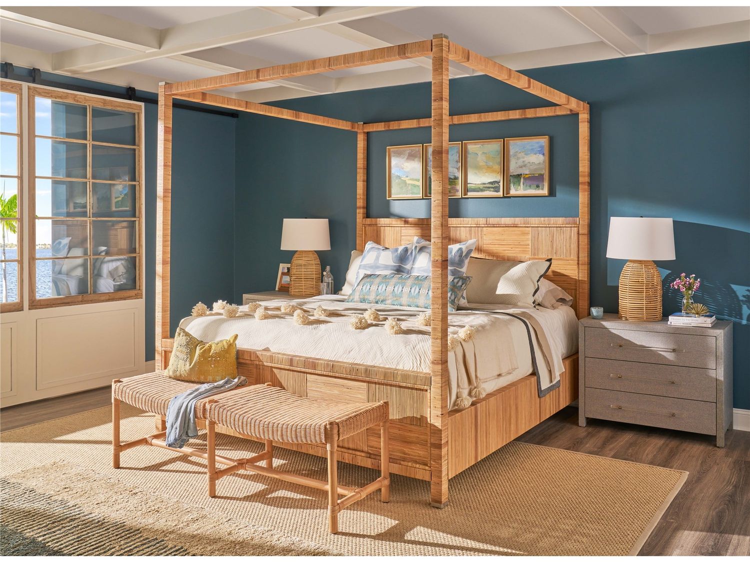 Weekender Coastal Living Home Collection Chatham Poster Bed King