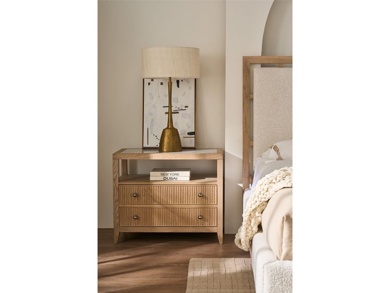 Avaline Carmen Two Drawer Nightstand