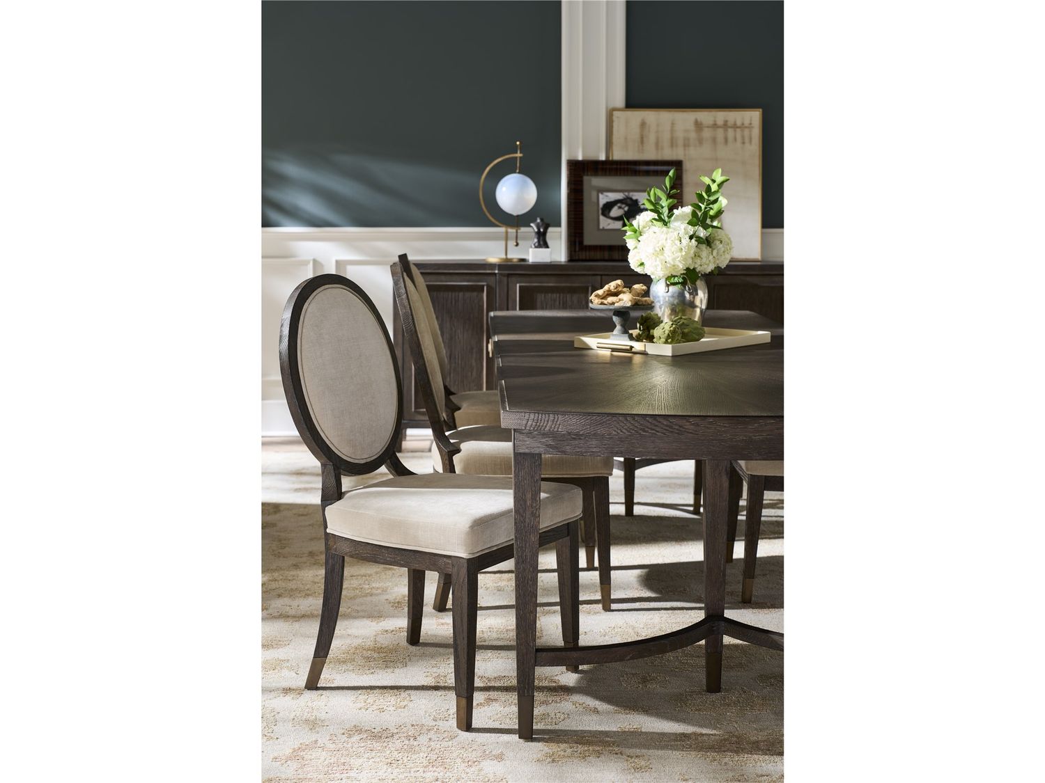 Montclair Cocoa Oval Side Chair Montclair Cocoa Oval Side Chair