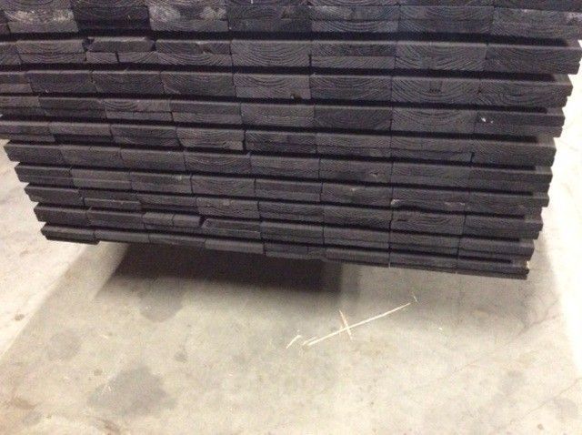 Douglas geschaafde tuinplanken 25mm x 175mm x 2000mm zwart