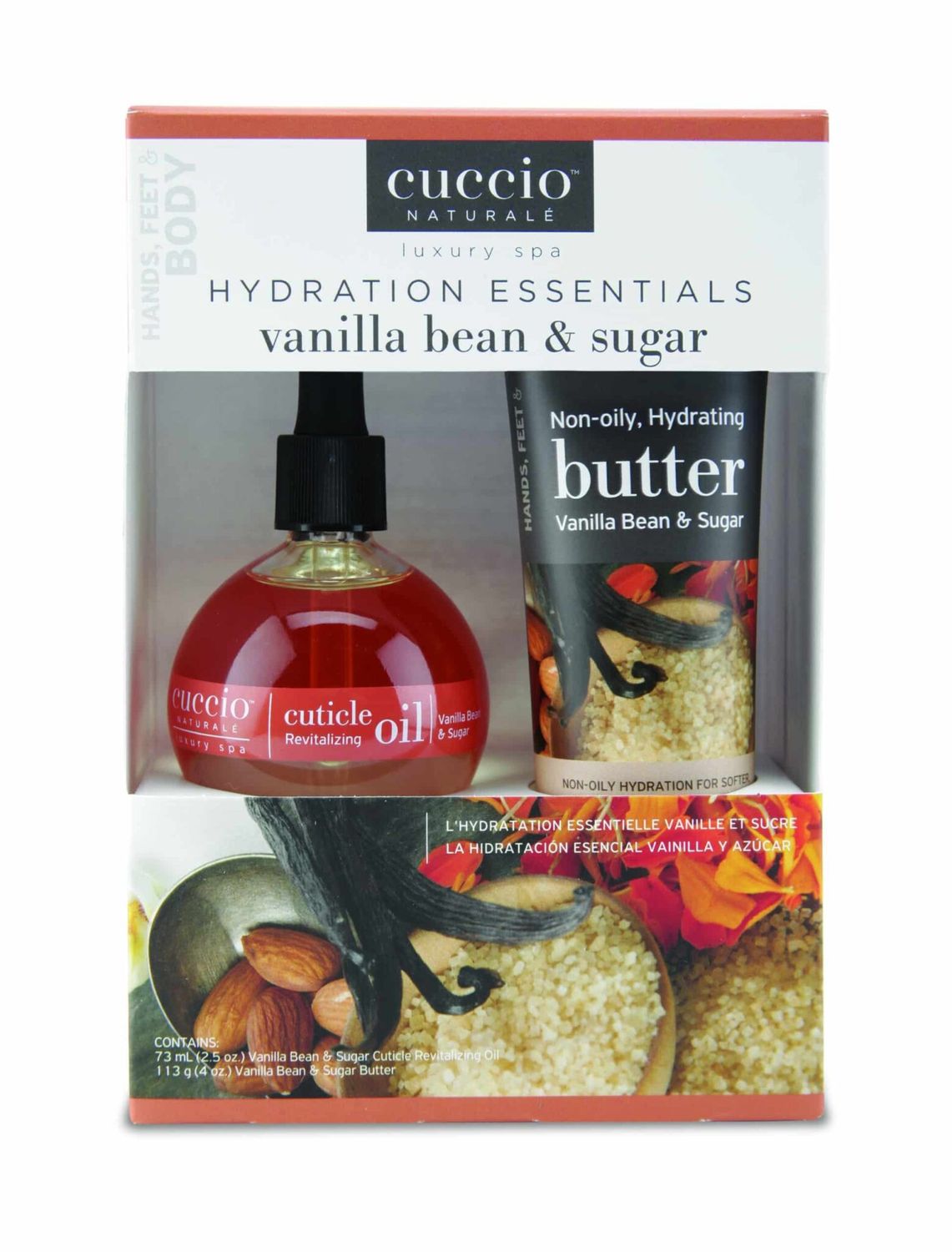 Cuccio Vanilla Bean &amp; Sugar Hydration Essentials Kit