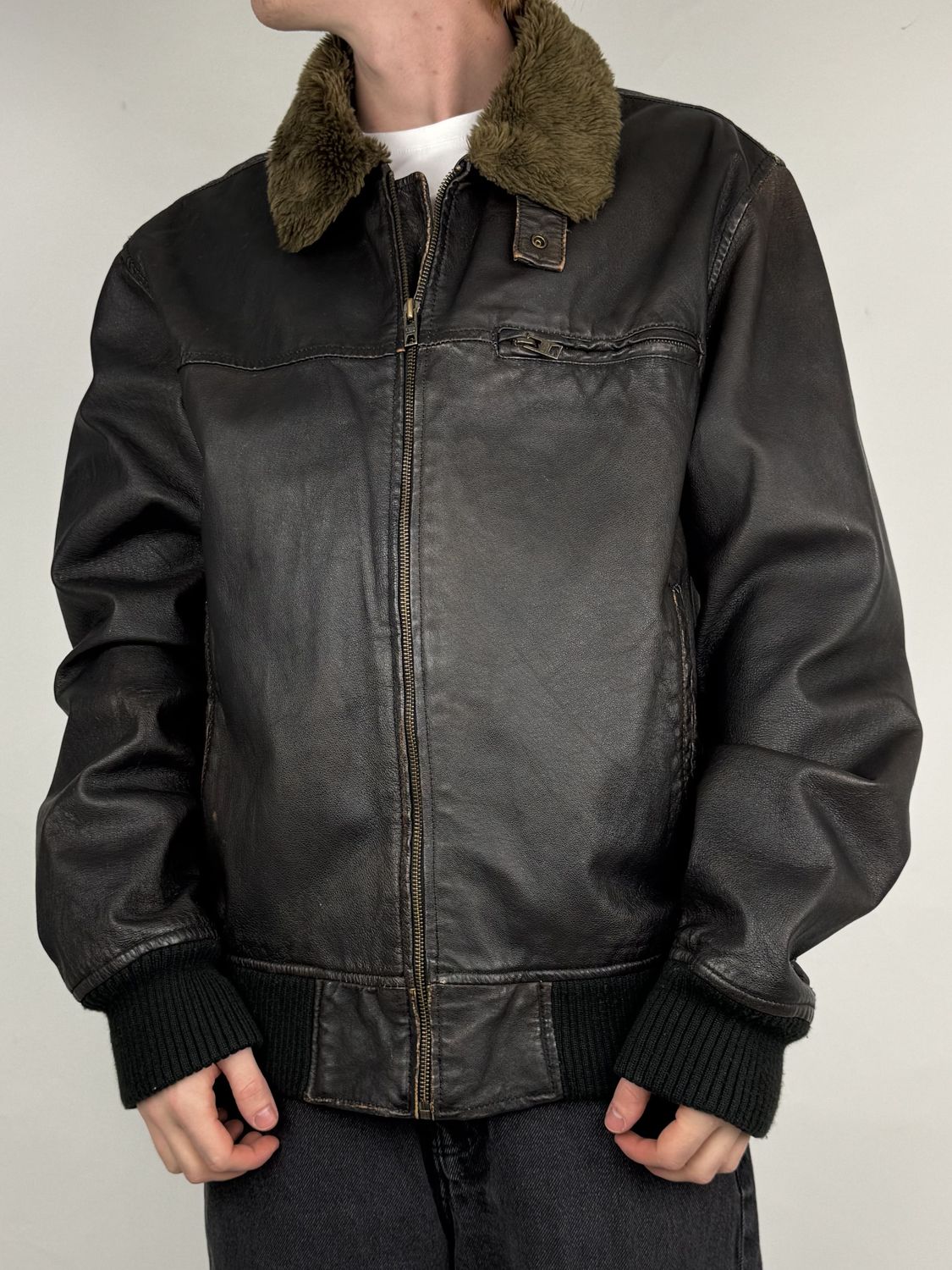 Kurtka Skórzana Pilotka (XL)