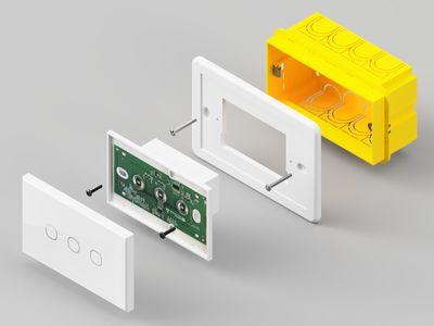 Wall plate for bticino Smarther 2 thermostat
