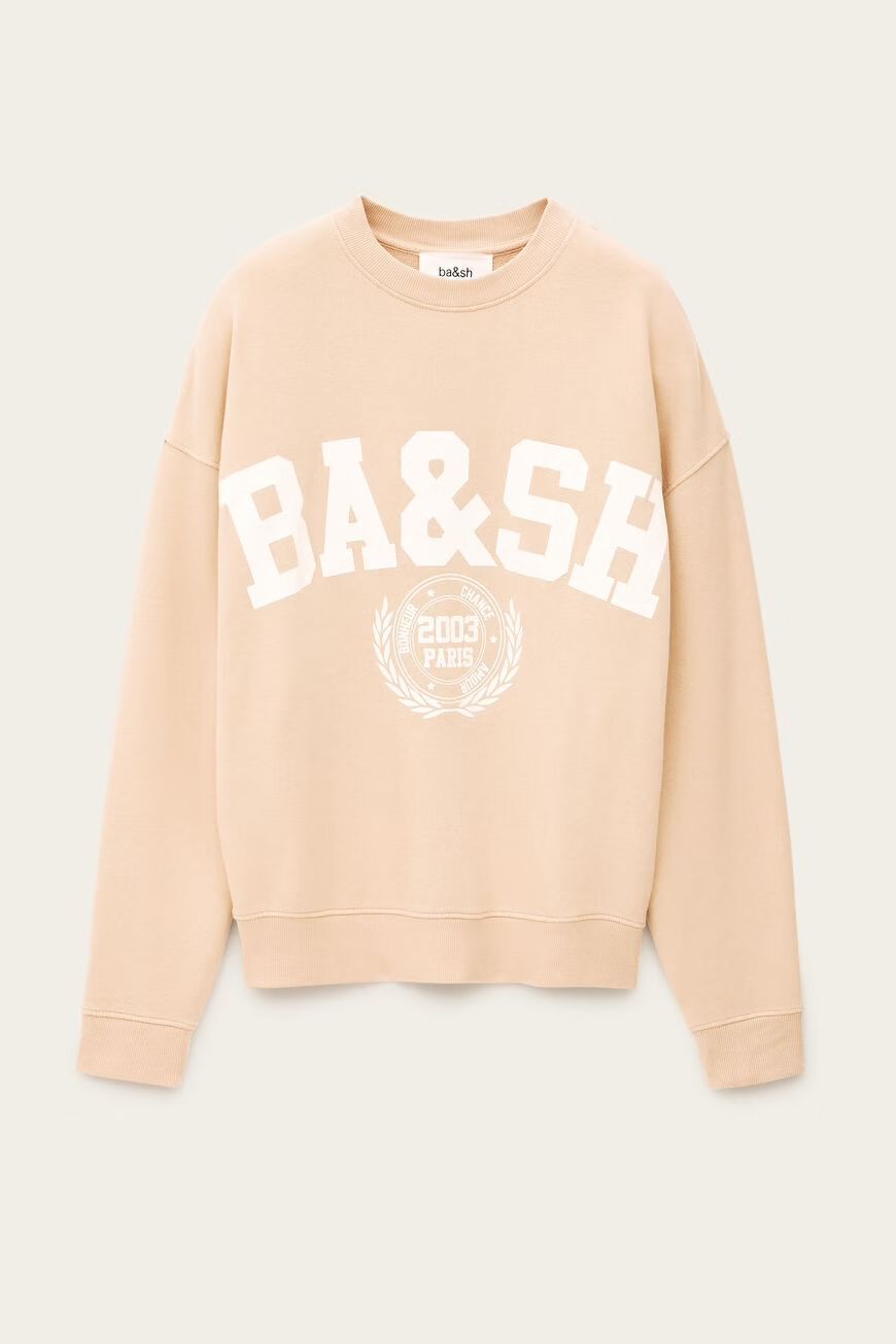 Ba&amp;sh Benjamin Sweatshirt Poudre 1E26BENJ
