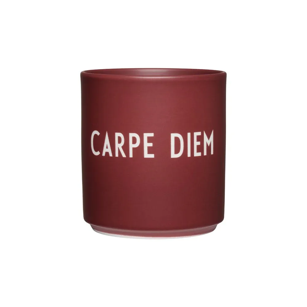Design Letters Favourite Cup Carpe Diem Burgundy