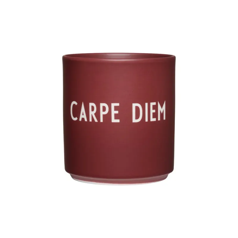 Design Letters Favourite Cup Carpe Diem Burgundy