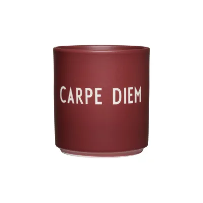 Design Letters Favourite Cup Carpe Diem Burgundy