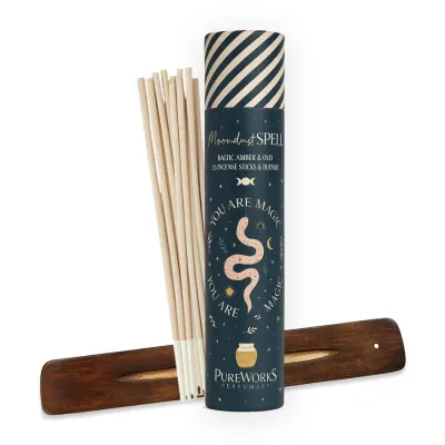 PureWorks Perfumery 15 Stk. "Moondust Spell" Räucherstäbchen mit Halter