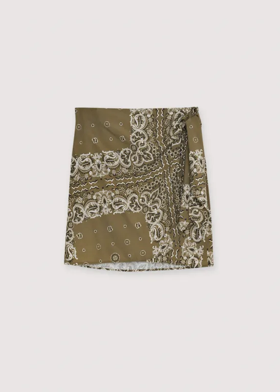 The New Society Waterlily Woman Skirt Bandana Print
