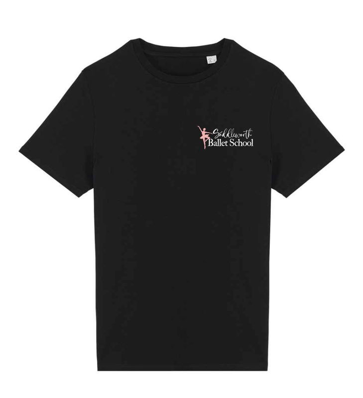 Saddleworth Ballet School Black T-Shirt - Adults