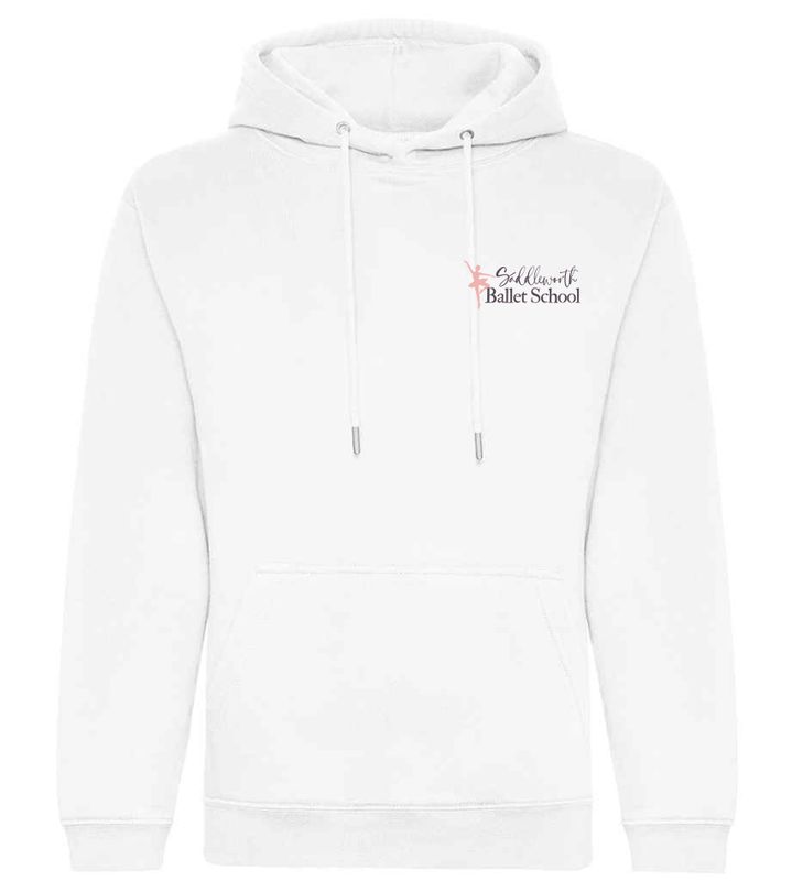 Saddleworth Ballet School White Hoodie - Adult