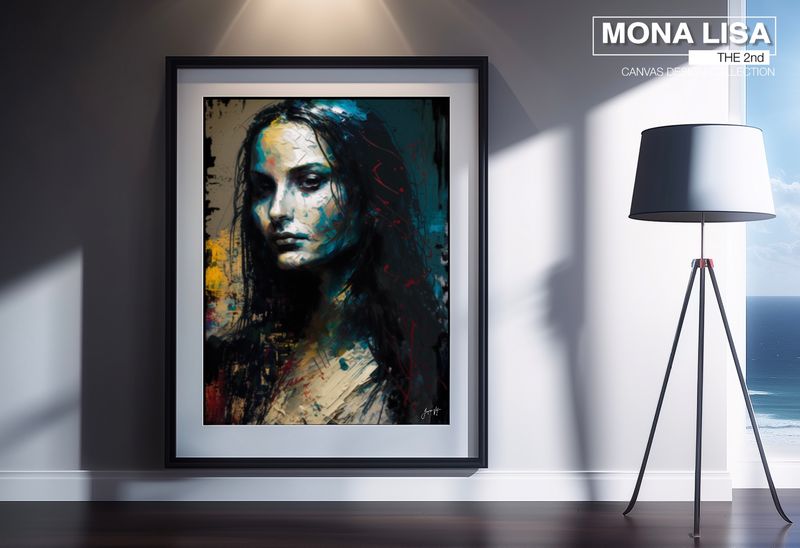 Mona Lisa, Sovereign of the Shattered Hour Art Canvas Print