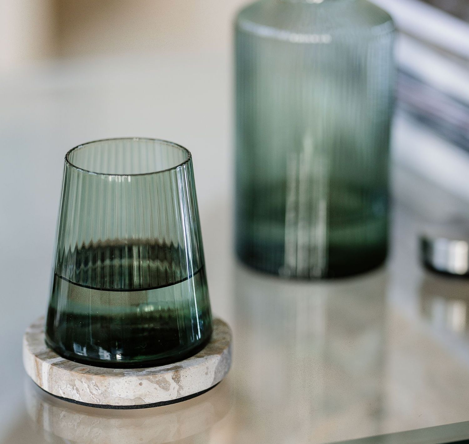 S&P Glas 30cl donkergroen Ray - set/4