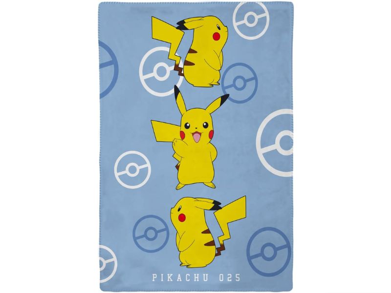 POKEMON - Plaid Pikachu 110 x 130 cm, 100% polyester