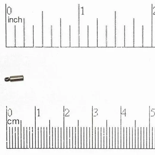 2mm End Caps: Black Oxide (6 Pieces)