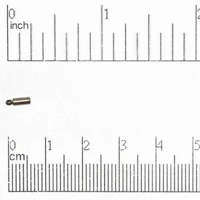 2mm End Caps: Black Oxide (6 Pieces)