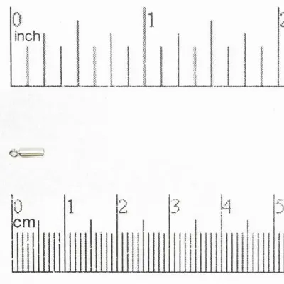 2mm End Caps: Silver Plated (6 Pieces)