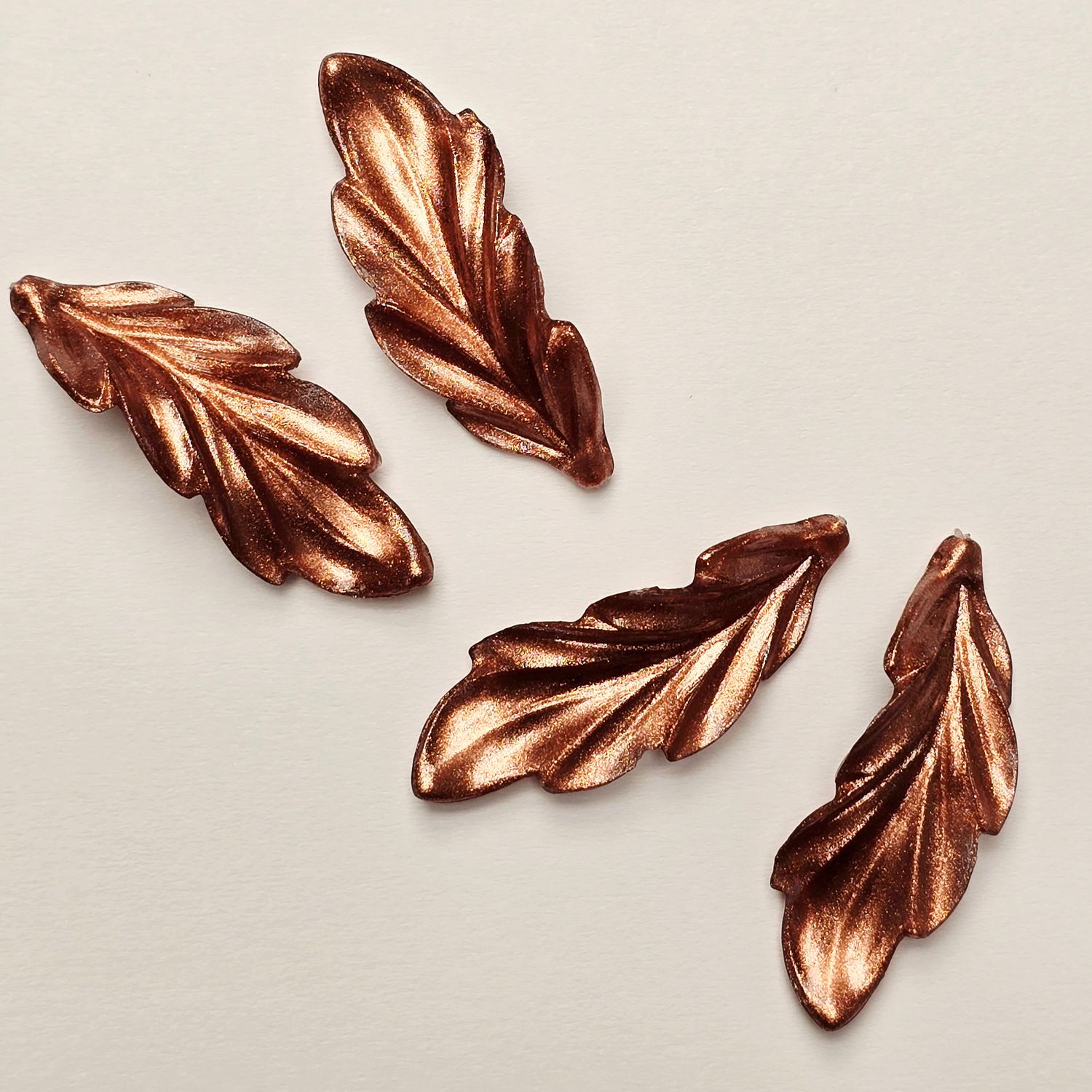 40mm Leaves: German Resin - Copper Color