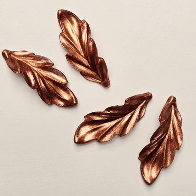 40mm Leaves: German Resin - Copper Color