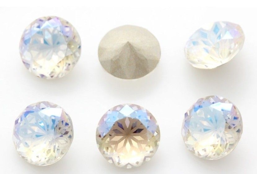 14mm Rivoli: Crystal Moon Lotus 