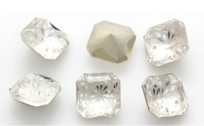 14mm Square: Crystal Lotus