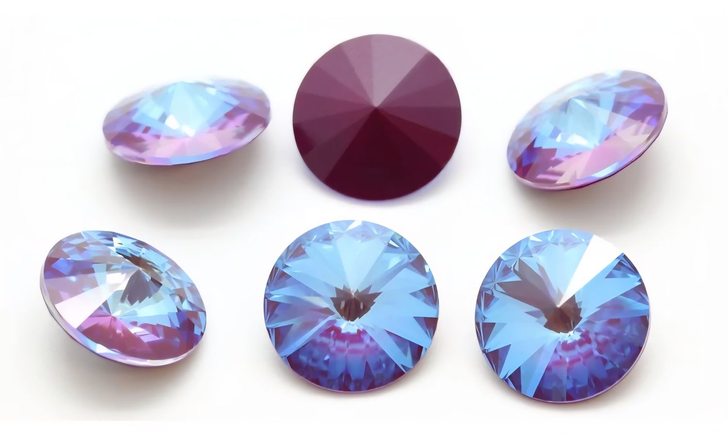 14mm Burgundy Delite Rivoli 14mm Burgundy Delite Rivoli
