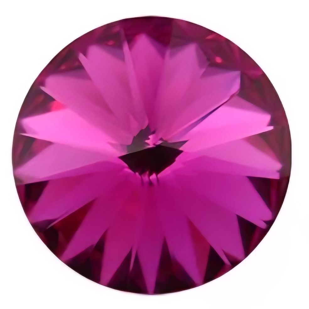 14mm Fuchsia Rivoli 14mm Fuchsia Rivoli
