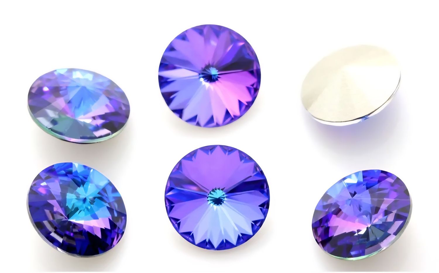 14mm Heliotrope Rivoli