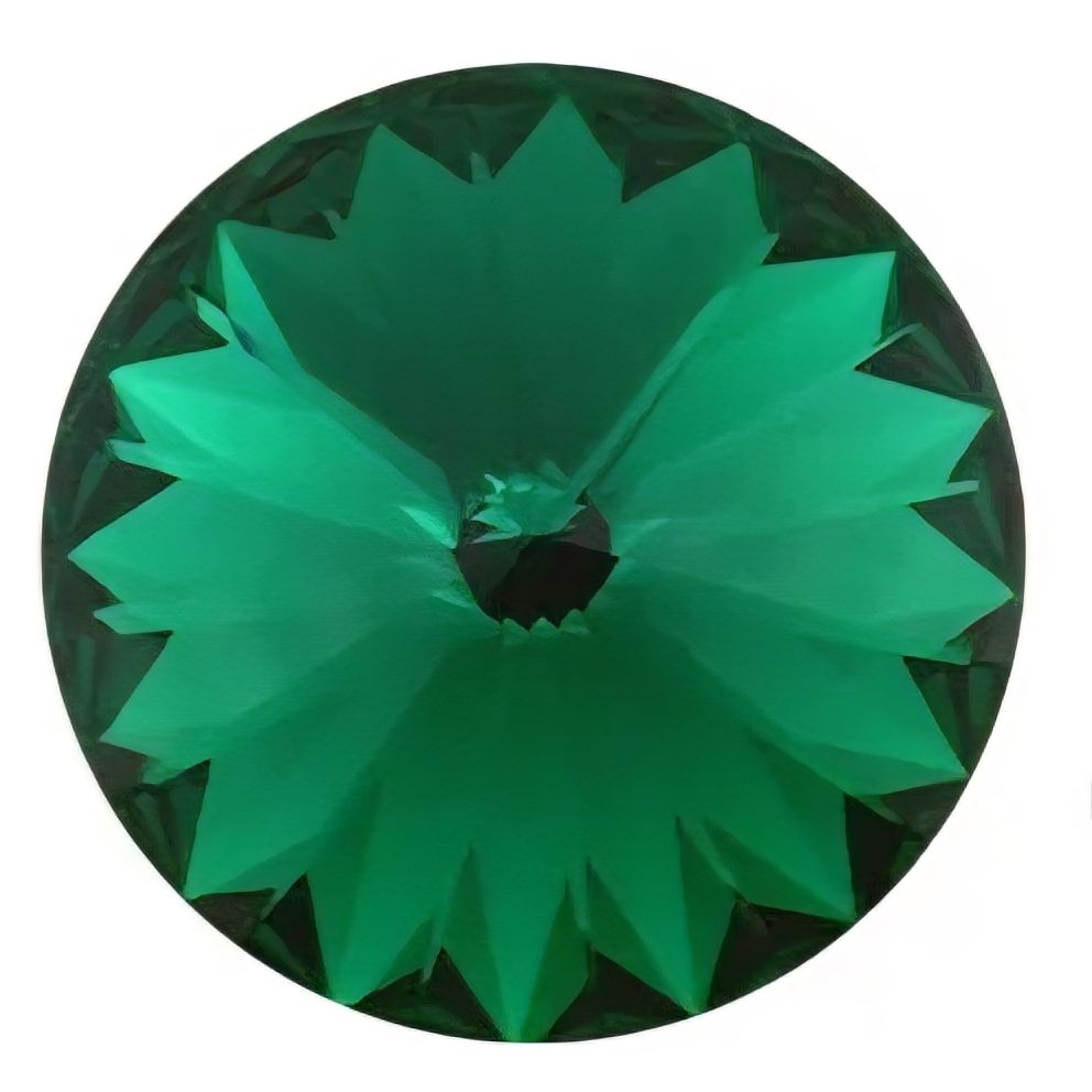 14mm Emerald Rivoli 14mm Emerald Rivoli