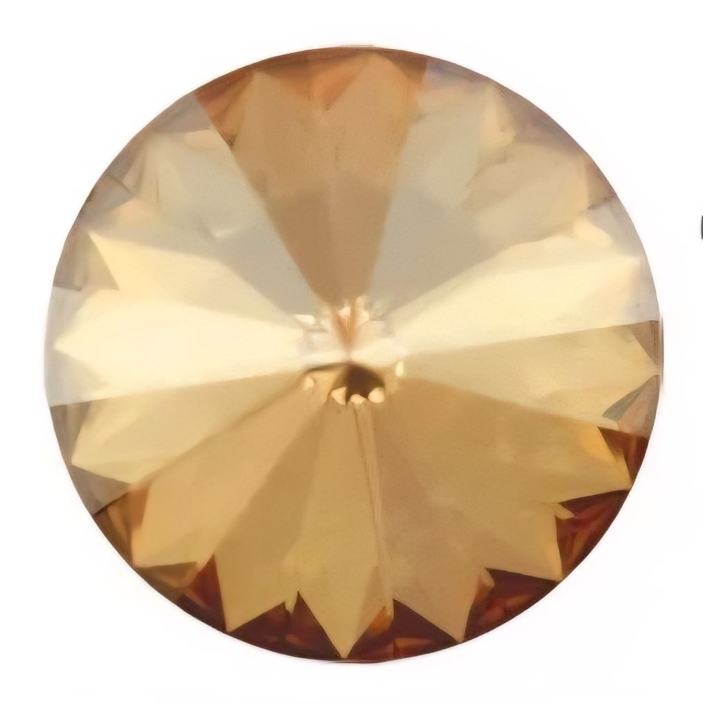 14mm Crystal Golden Shadow Rivoli