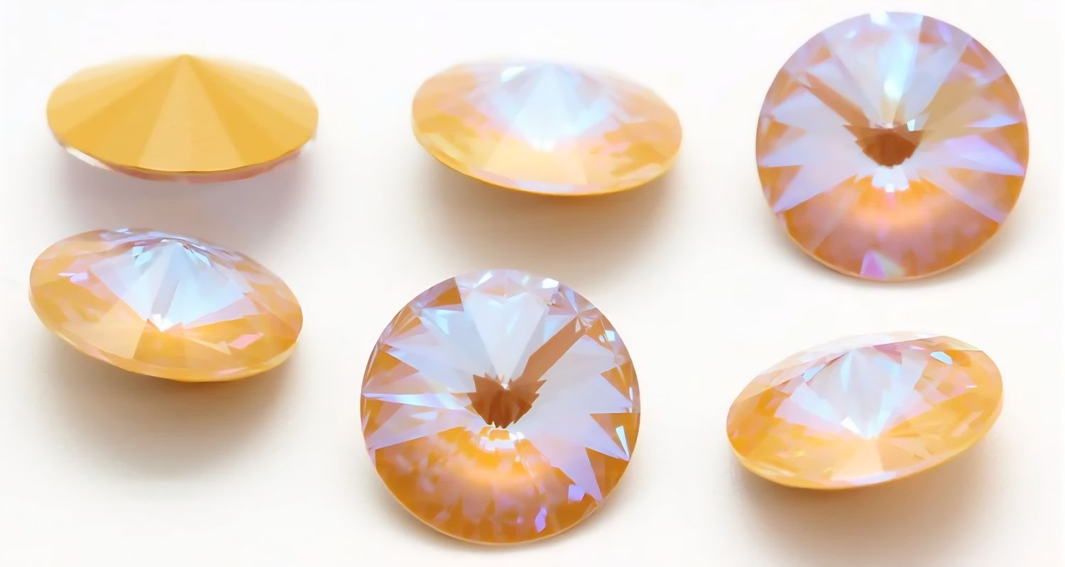 14mm Ochre Delite Rivoli