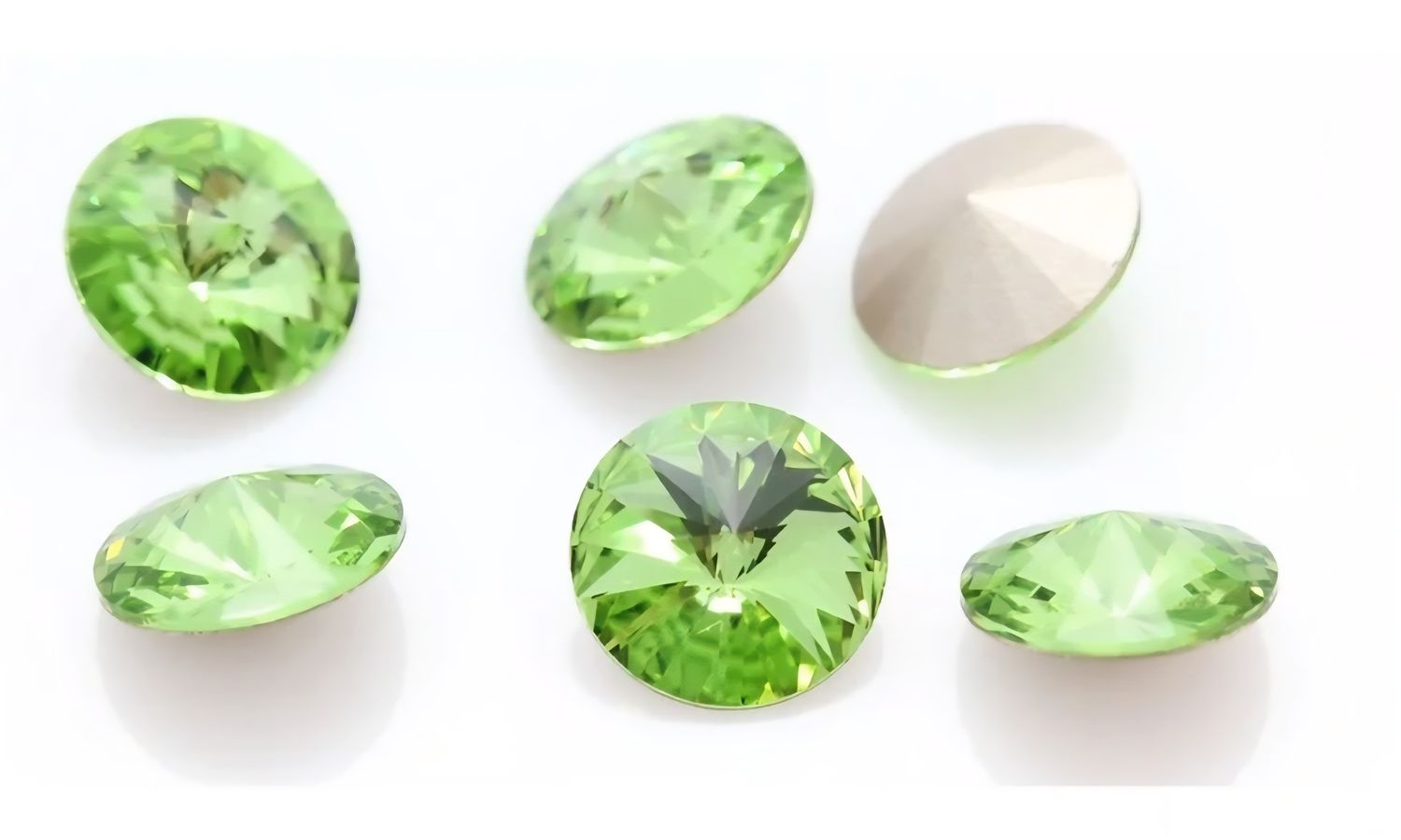 14mm Peridot Rivoli 14mm Peridot Rivoli