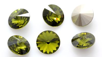 14mm Olivine Rivoli