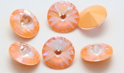 14mm Peach Delite Rivoli