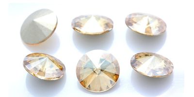 18mm Crystal Golden Shadow Rivoli