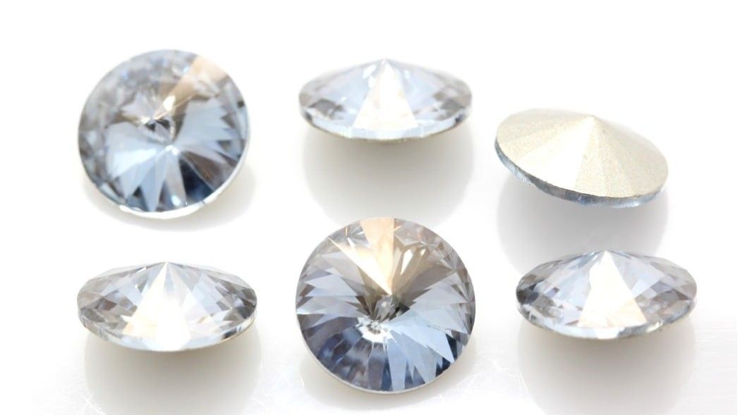 18mm Crystal Blue Shade Rivoli