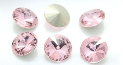 18mm Light Rose Rivoli