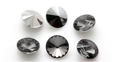 18mm Silver Night Rivoli