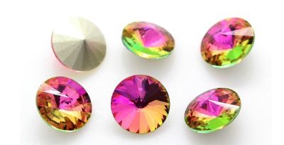 18mm Vitrail Rose Rivoli